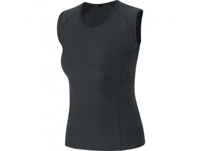 Damska koszulka termoaktywna bez rękówów GOREWEAR M, czarna