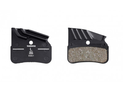 Shimano N03A brake pads with cooling fins, for 4-piston brakes, resin