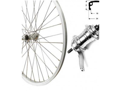 Remerx Natural rear 18&amp;quot; wheel with torpedo