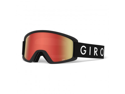 Gogle narciarskie Giro Semi Black Core Amber Scarlet/Yellow (2 soczewki).