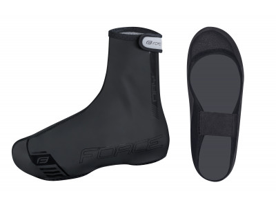 FORCE Pu Dry MTB shoe covers, black