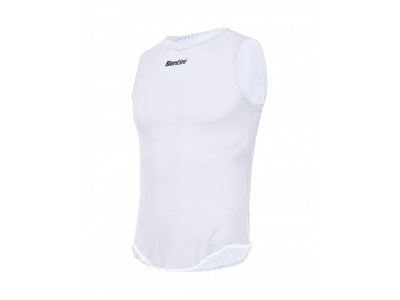 Koszulka bez rękawów Santini LIEVE w kolorze białym