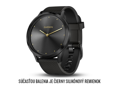 Garmin vívomove HR, Premium, Onyx Black – Tan Suede
