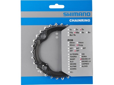 Shimano Deore XT FC-M782 chainring, 30T