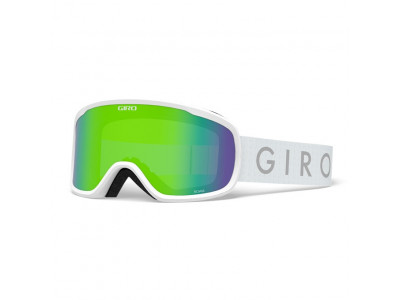 Gogle narciarskie Giro Roam White Core Loden zielono/żółte (2 soczewki).