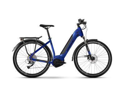 Haibike Trekking 4 Low 27.5 electric bike, gloss/matte blue/black