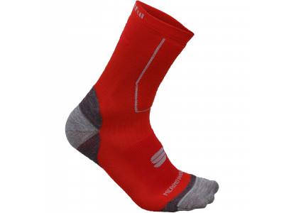 Sportful Merino Wool 16 ponožky fluo červená