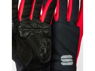 Sportful WindStopper Essential 2 rukavice, čierna/červená