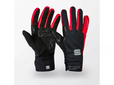 Mănuși Sportful WindStopper Essential 2, negru/roșu