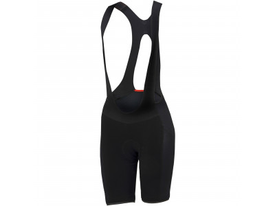 Sportful Total Comfort Damenshorts mit Hosenträgern schwarz