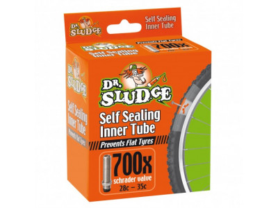 Weldtite Dr.Sludge 700 x 28c - 35c tube with car valve