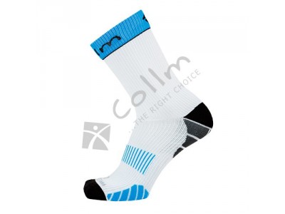 Collm kompresné ponožky biela/modrá