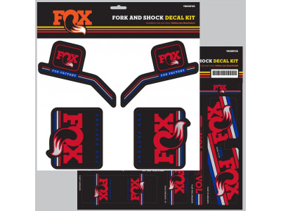 FOX Heritage Sticker Kit, red/blue