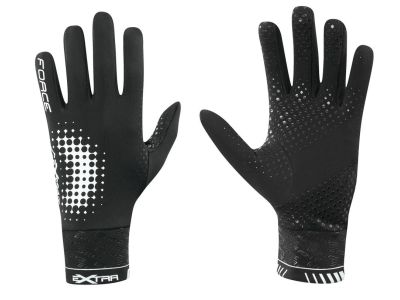 FORCE Extra rukavice, čierna