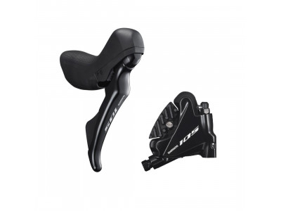 Shimano 105 ST-R7020/BR-R7070 Dual Control right shift lever/hydr. brake, 11-speed, Flat Mount, 1700 mm tube + pads