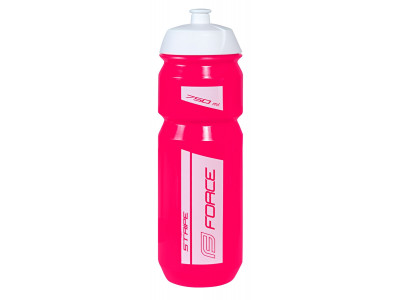 FORCE Stripe fľaša, 0.75 l, ružová/biela