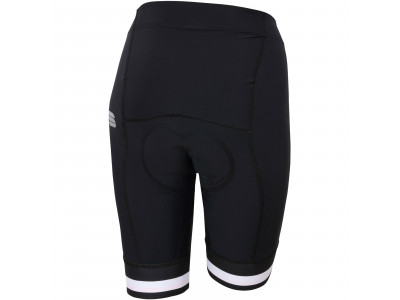 Pantaloni scurti dama Sportful BF Classic, negru/alb