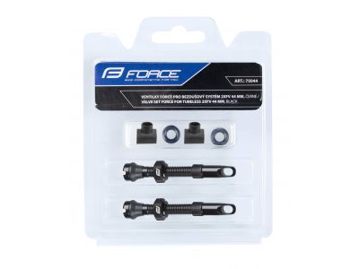 FORCE tubeless valves, FV 44 mm, black