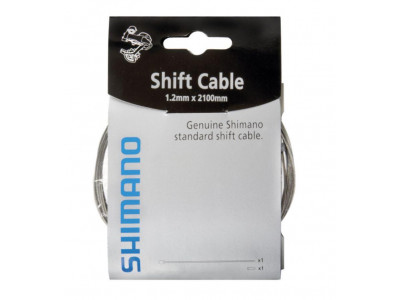 Cablu schimbător Shimano, Ø-1,2 mm x 2 100 mm, cu capăt