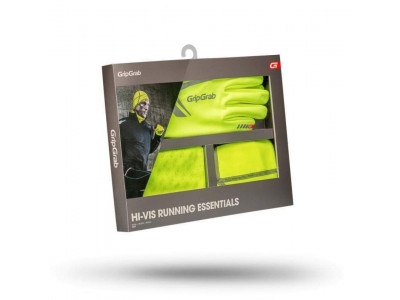 Grip Grab Hi-Vis Running Essentials set of running accessories