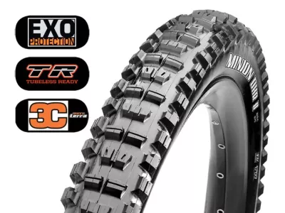 Anvelopă Maxxis Minion DHR II 27,5x2,40&quot; WT DH 3C MaxxGrip, TR, kevlar