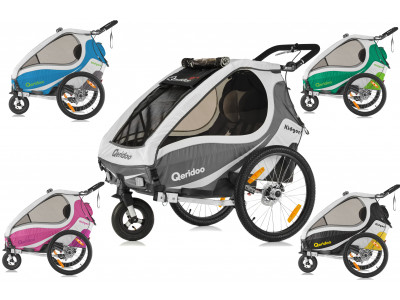 Qeridoo KidGoo 1 Sport Fahrradanhänger für Kinder, Modell 2017