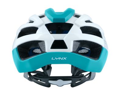 FORCE Lynx helmet, white/turquoise