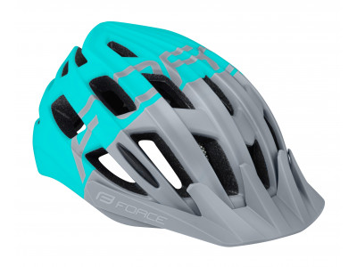 FORCE Corella MTB helmet, gray / turquoise