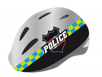 FORCE FUN POLICE children&amp;#39;s helmet, black/silver
