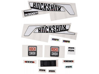 RockShox Decal Kit White/Black pro Boxxer 26/27,5&quot;