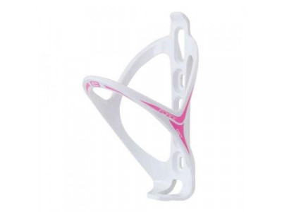 FORCE Get bottle cage, white/pink