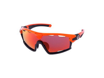 HQBC glasses QERT PLUS FF reflex orange + HD glass + frame
