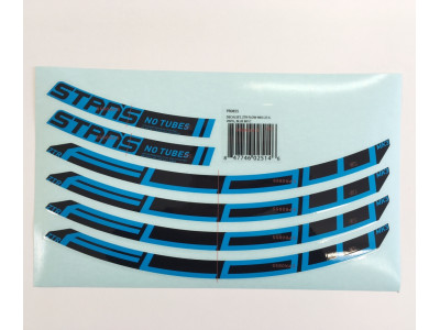 Stan&#39;s NoTubes NoTubes Flow MK3 27.5&quot; decal set for 1 rim blue