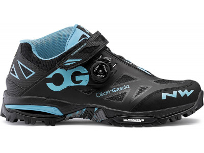 Pantofi MTB Northwave Enduro Mid pentru bărbați negri/aqua