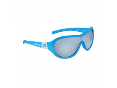 FORCE Pokey Kinderbrille, blau/weiß, schwarze Gläser
