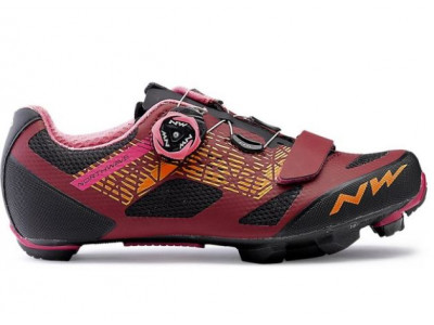 Damskie buty rowerowe MTB Northwave Razer w kolorze czerwony/czarnym