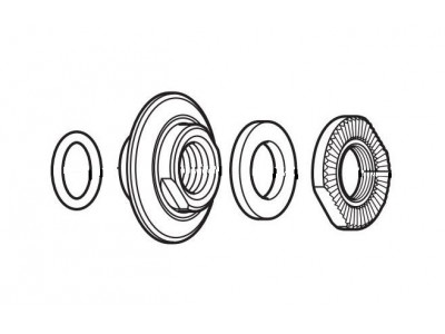 Shimano cone HBM595 / M610 / M615 / M6000 front right