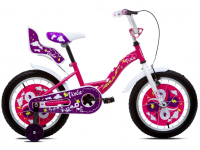 Bicicleta fetita pentru copii Amulet Viola 16&quot;, roz