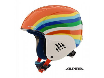 Alpina children&#39;s ski helmet CARAT rainbow