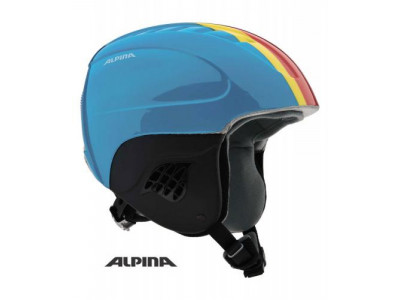 Alpina children&#39;s ski helmet CARAT red-blue