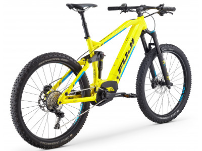 Fuji BlackHill EVO 27.5+ 1.1 Yellow with Black and Blue decals, gloss finish, model 2019