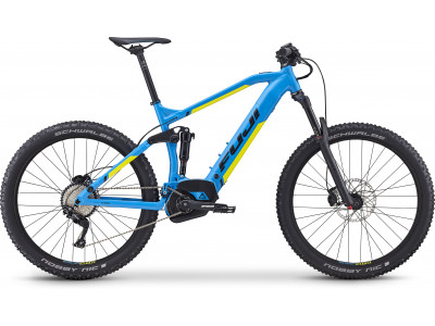 Fuji BlackHill EVO 27.5+ 1.3 PMS Blue with Black and Yellow decals, gloss finish, model 2019