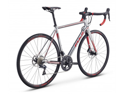 Fuji Roubaix Disc 1.3 Argintiu Lustruit / Roșu, model 2019
