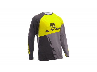 CTM Enduro line jersey, black/yellow/grey