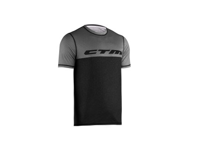 CTM Tech Tee dres, černá/šedá
