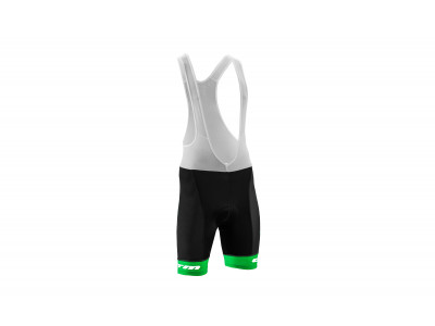 CTM RACE line nohavice s trakmi, čierna/zelený lem