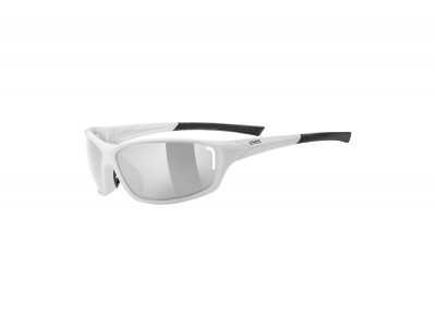 uvex Sportstyle 210 Brille weiß-schwarz/spiegelsilber