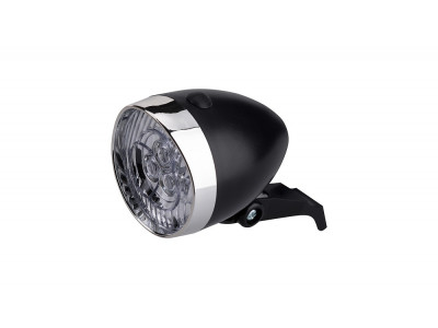 CTM front light Retro II, 3LED, battery-powered, without holder, black