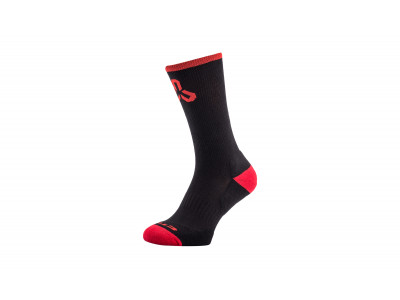 CTM Layer Socken, schwarz/rotes Logo