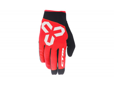 CTM rukavice VICE, celoprstové, červené